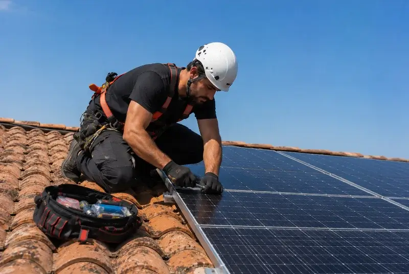 Maintenance et monitoring de panneaux solaires à Opoul-Périllos